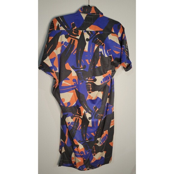 Vivienne Westwood Anglomania Abstract Print Shirt Dress Size 38 Made in Japan - Picture 6 of 11